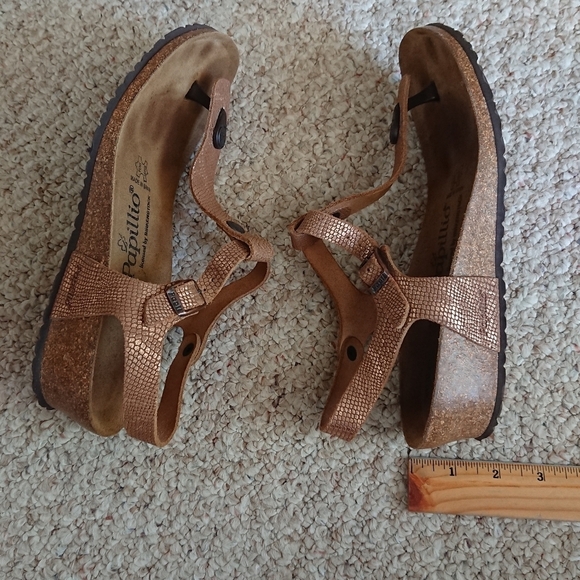 Papillio by Birkenstock Ashley Metallic Wedge Sandal size 39.5 - Picture 13 of 14